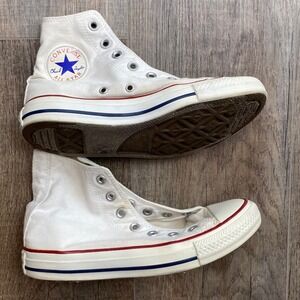 Converse Chuck Taylor All Star High Top White Canvas Sneaker M7650 Men 5 Women 7